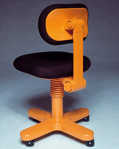 Sottsass: Adjustable typist chair, Sistema 45, 1973