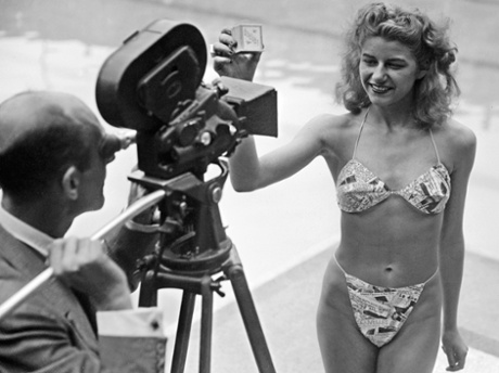 The first bikini, worn at Piscine Molitor in 1946.