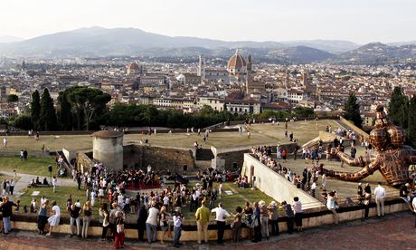 The view of Florence from the Belvedere fort, where Kim Kardashian and Kanye West will wed