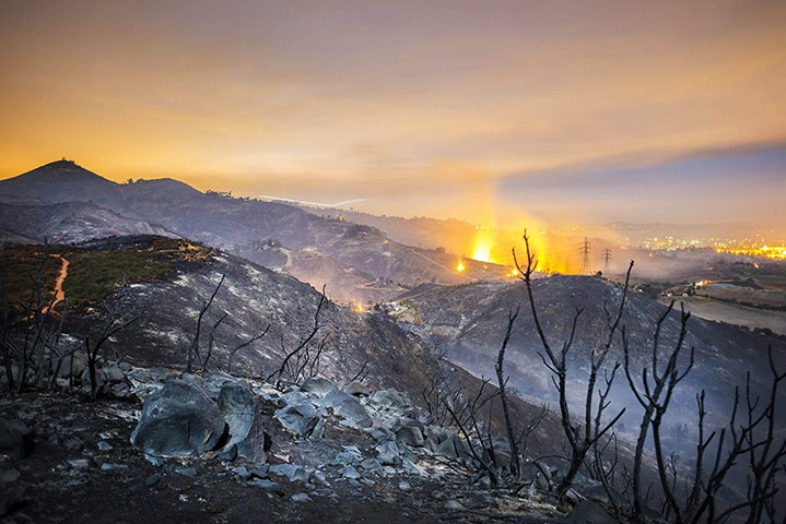 20 Photos: Overnight fires on the hillsides of San Marcos, California