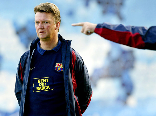 Spitz Kohn : FC Barcelona's Dutch coach Louis Van Gaal 