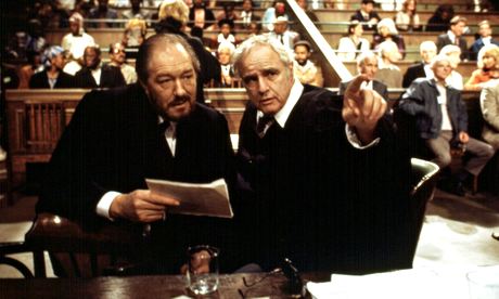 Michael Gambon and Marlon Brando in Dry White Season from 1989