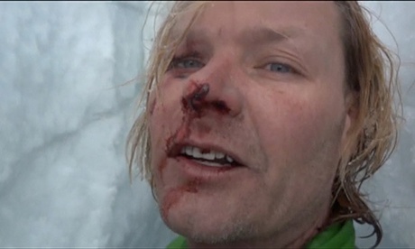 Injured trekker films life-or-death climb out of Nepal crevasse