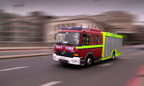 A London fire engine on call