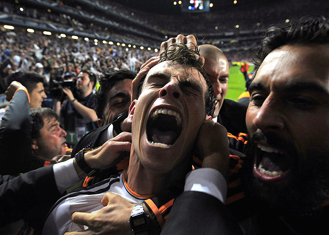 20 photos: Real Madrid's Gareth Bale celebrates after scoring against Atletico Madrid