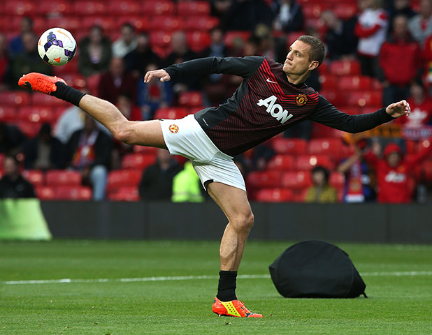 United Hull: emanja Vidic ahead of the match between Manchester United and Hull City
