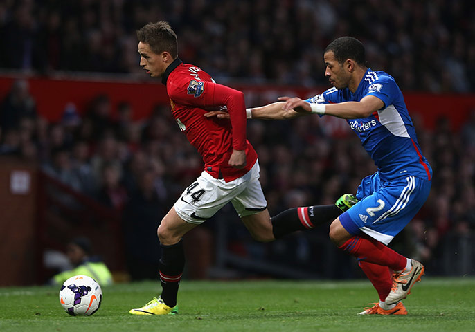 Hull Manchester United: Adnan Januzaj moves past Hull City's Liam Rosenior