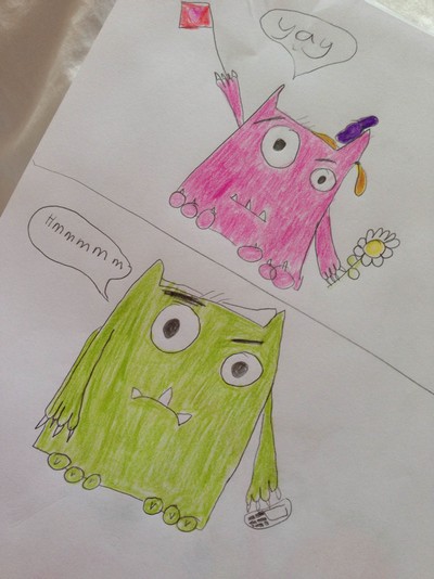 Your Love Monsters: Lucy and Jed, aged 6