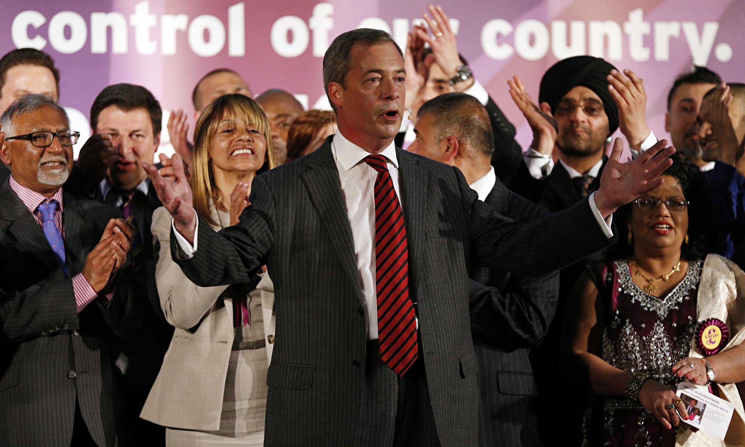 Nigel Farage Don T Call Ukip Racist Politics The Guardian