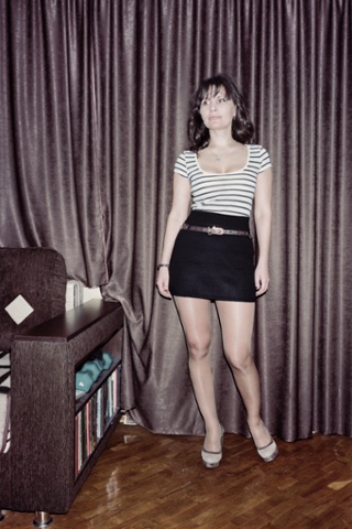 Natalya, the winner of the contest for the best lookalike of Jenifer Lopez