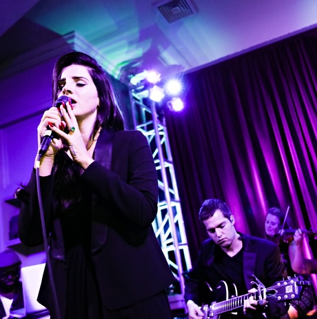 Lana Del Rey plays a private concert in New York.