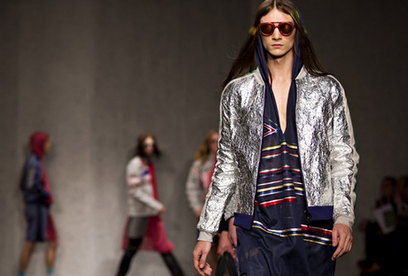 Silver at James Long catwalk - London Collections: Men 2014