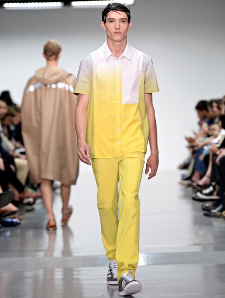 yellow style: Richard Nicoll: Runway - London Collections: Men SS15