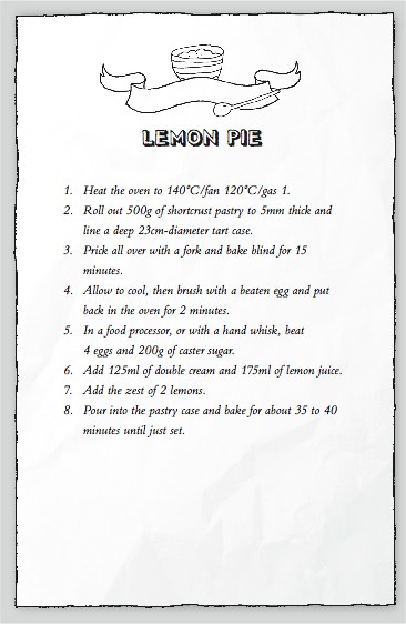 bake off: Lemon pie recipe