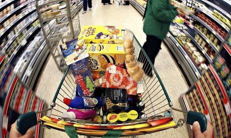 Christmas Shoppers Inside A Morrisons Supermarket