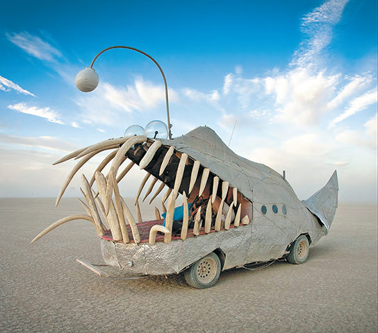 Big picture: Mark whitMan, The Anglerfish, 2010. Steel, mesh, plaster