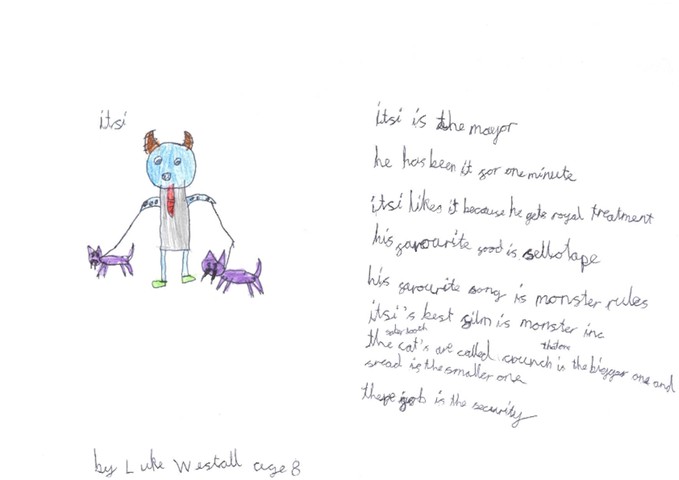 Monster drawing entries: By Luke, aged 7