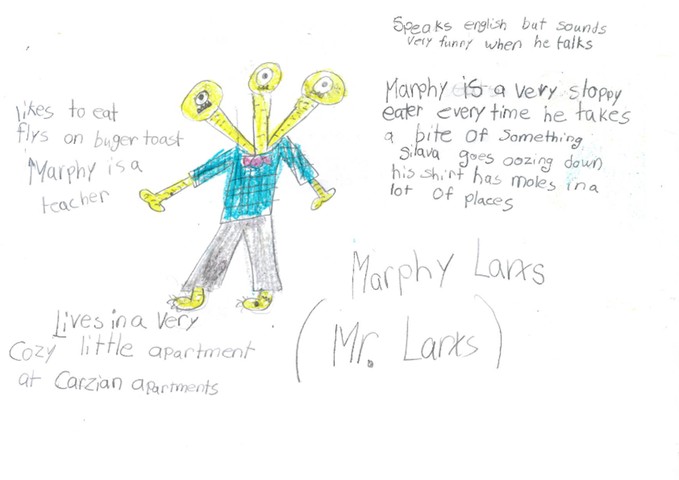 Monster drawing entries: By Annika