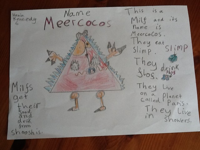 Monster drawing entries: By Hania, aged 6