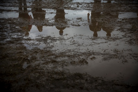 Glastonbury wouldn't be Glastonbury without mud.
