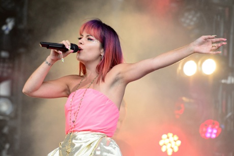 Lily Allen took to the Pyramid stage at Glastonbury a little late due to the storms, but went down a, er, storm, nevertheless.