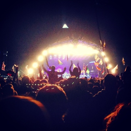 Arcade Fire at Glastonbury: the live experience, as captured in Instagram.