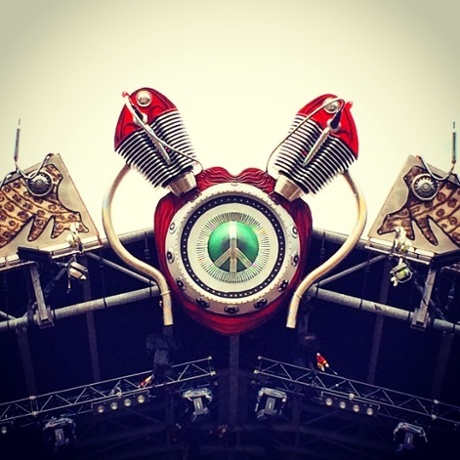 Pyramid is set for Metallica! #glastonbury
