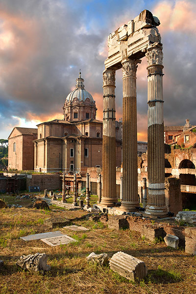 10 best : The Temple of Castor and Pollux, The Forum Rome