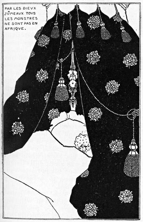 Self-Portrait in Bed Aubrey Beardsley