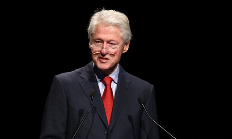 Former U.S. President Bill Clinton addresses the 20th International AIDS Conference at The Melbourne Convention and Exhibition Centre on July 23, 2014 in Melbourne, Australia. Several researchers, activists and health workers due to attend the conference were killed enroute in the Malaysian Airlines plane MH17 shot down over Eastern Ukraine.