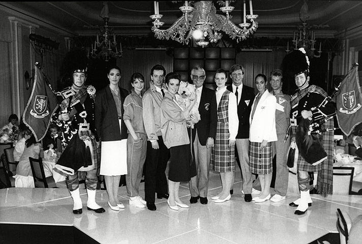 opening ceremonies: British Home Stores Showing Scotland's Commonwealth Games Officials Clothes