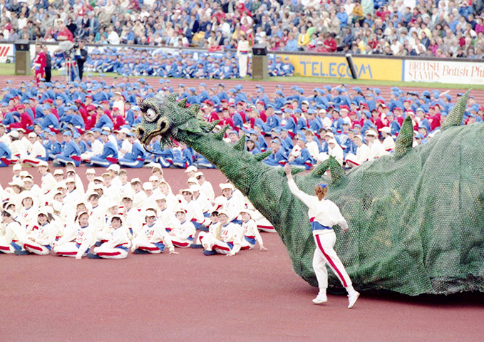 opening ceremonies: Nessie makes a guest appearance