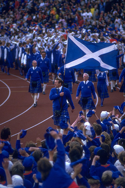 opening ceremonies: Scotland Team Opening Ceremony 1986