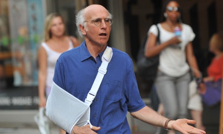Larry David on location for Curb Your Enthusiasm