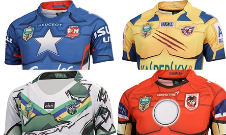Athletes in superhero kits: another reason to thank the marketing men
