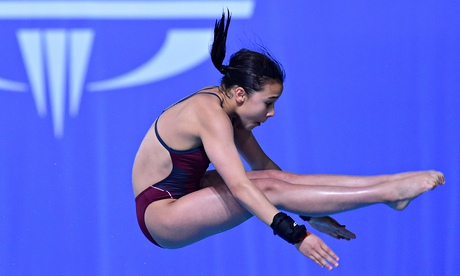 British girl takes on divers twice her age at Commonwealth Games