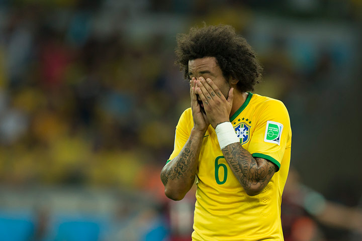 Brazilians in shock: Brazil v Germany