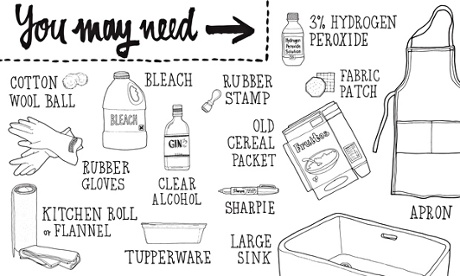How to mend ... bleached clothes