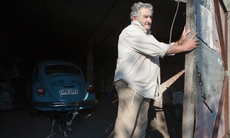 Uruguay president José Mujica and his VW Beetle