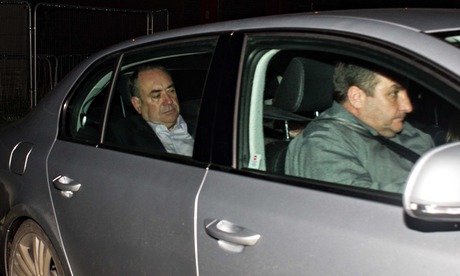 Alex Salmond in his car