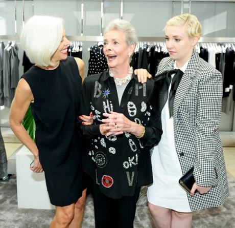 Linda Fargo, Betty Halbreich and Lena Dunhamat the launch of Halbreich's Memoir, I'll drink to that'