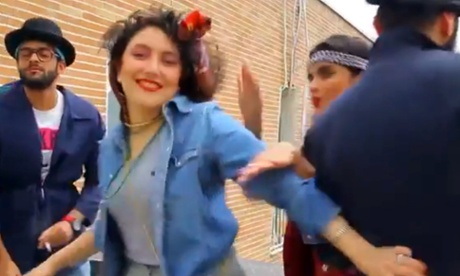 Seven Iranians seen here dancing in Tehran to the song Happy received suspended sentences of 91 lashes and six-months' imprisonment.