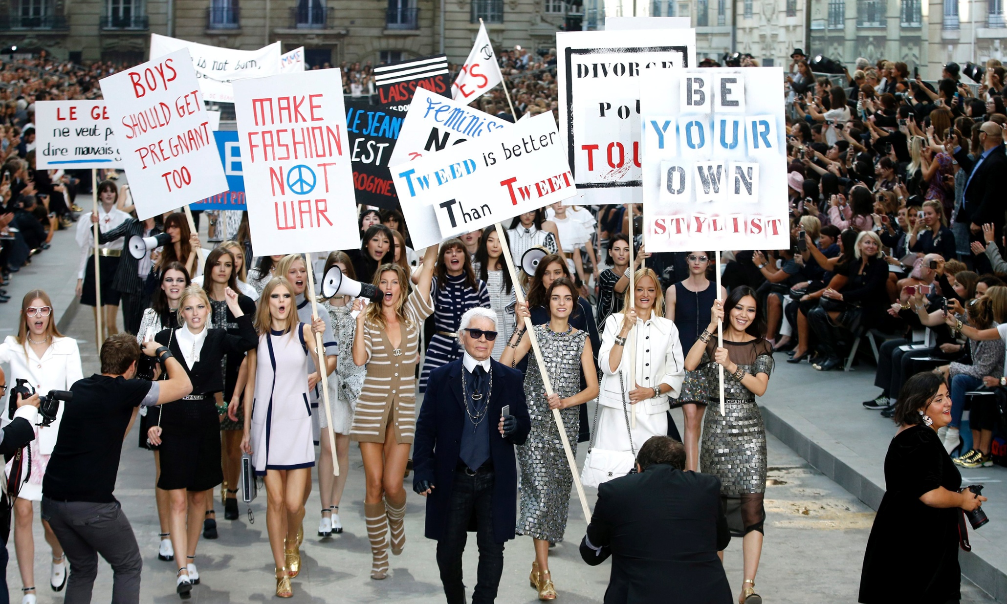 Chanel coopting feminism at Paris fashion week