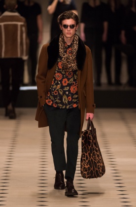 A model on the Burberry Prorsum catwalk