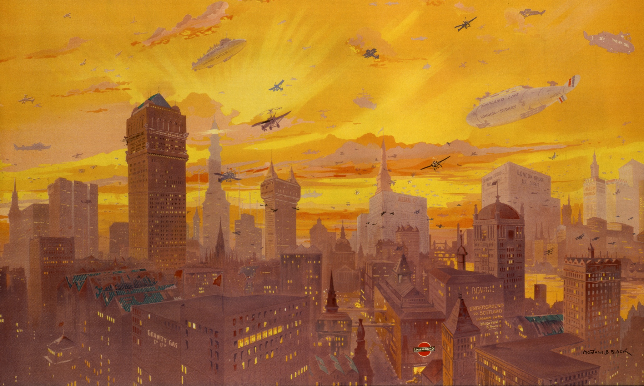 The 1926 painting that foresaw how London would look today