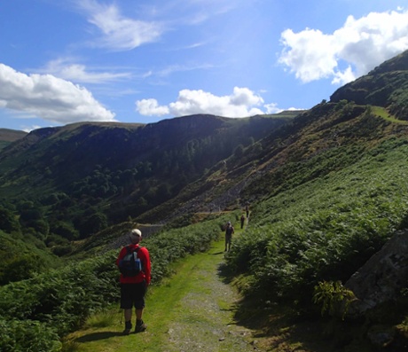 Mindful walking, at 10-metre intervals