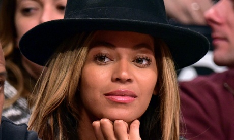 Beyonce, in 2015, at a basketball game