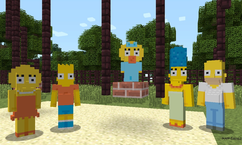 The Simpsons meet Minecraft in new content pack for Xbox consoles