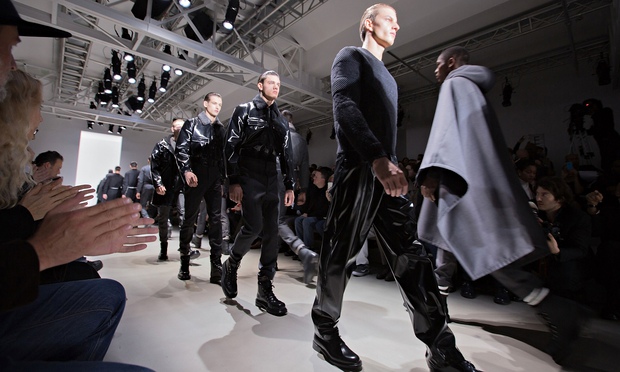 Calvin Klein’s Milan menswear show paints the season 50 shades of grey ...