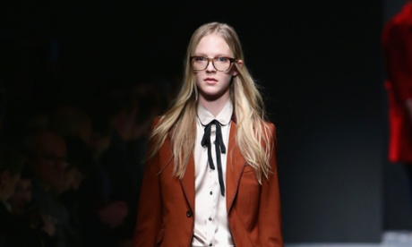 Long-haired, languid models dominated the runway at Gucci